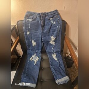 Judy Blues Boyfriend Capris